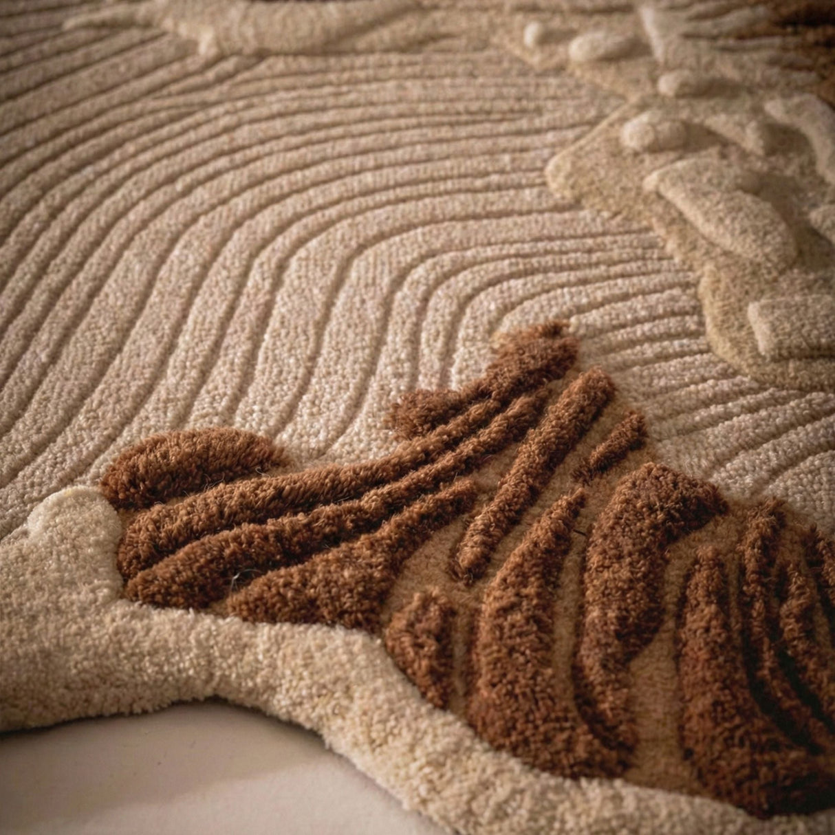 Hand-tufted wool rug