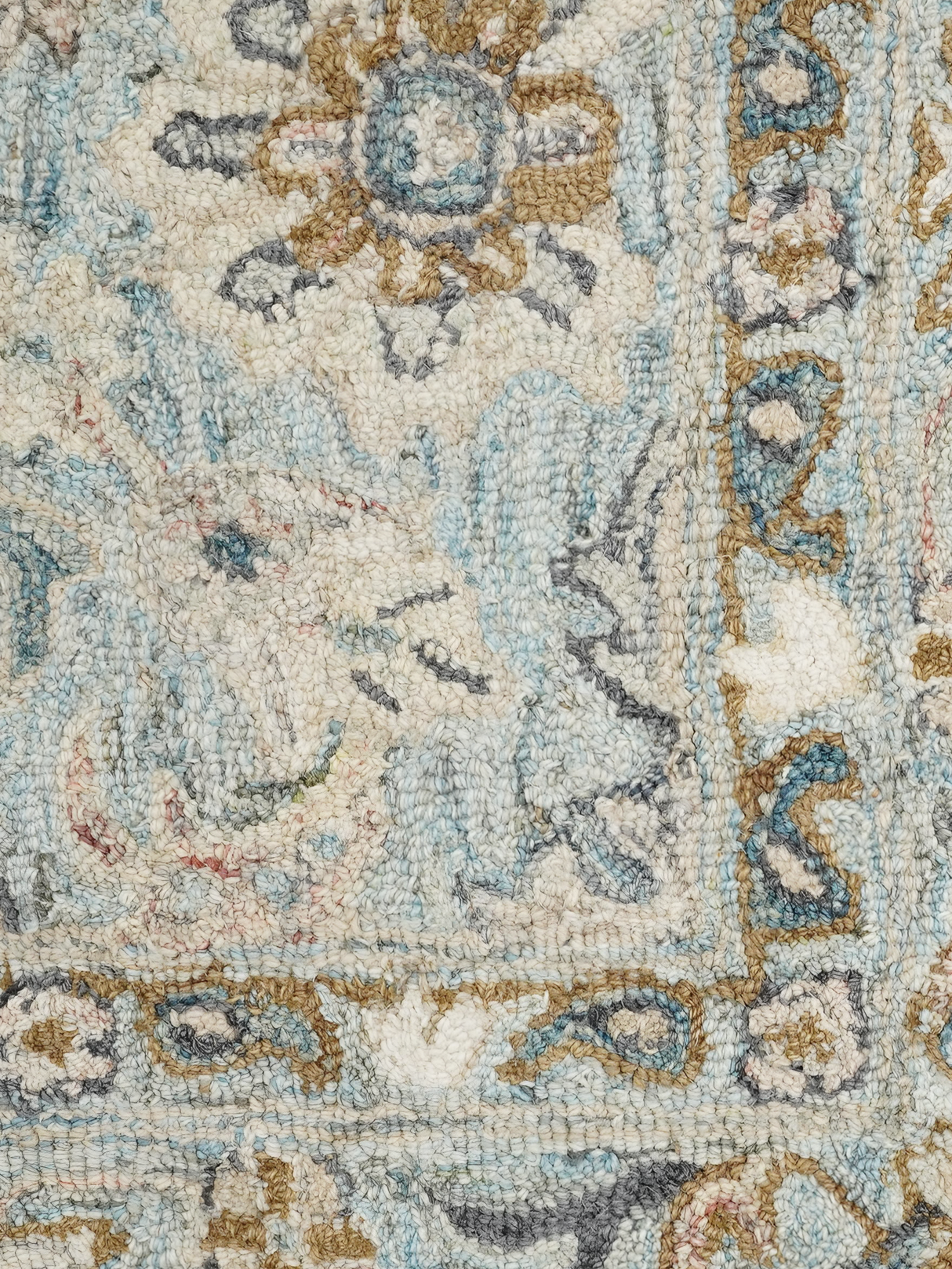 Premium wool carpet blue