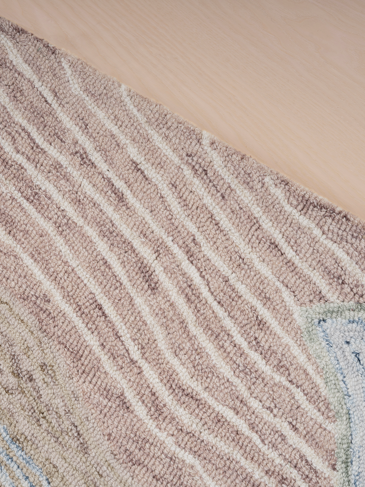 Elegant designer wool rug