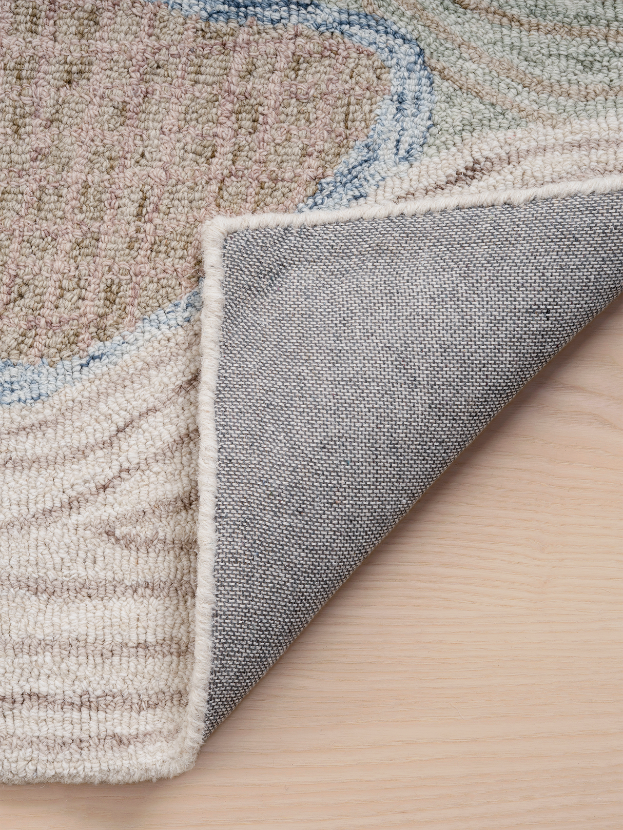 Elegant designer wool rug