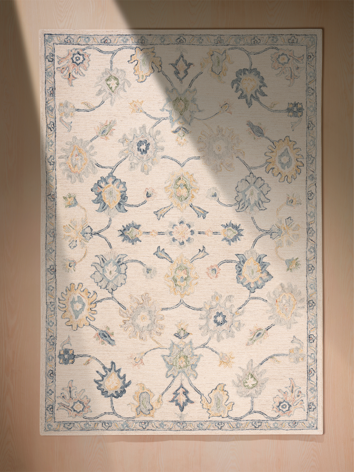 Modern Blue Living Room Rug