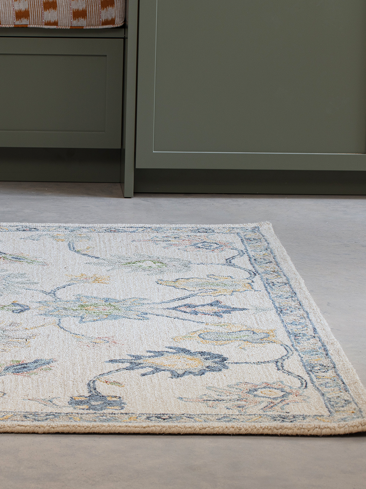 Modern Blue Living Room Rug