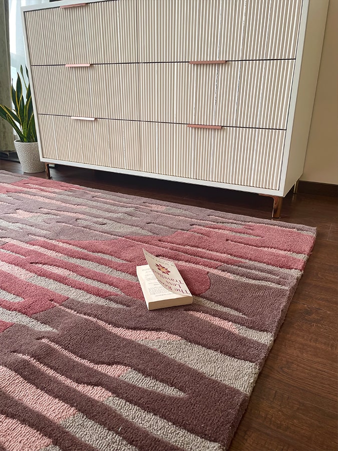 Modern wool carpet