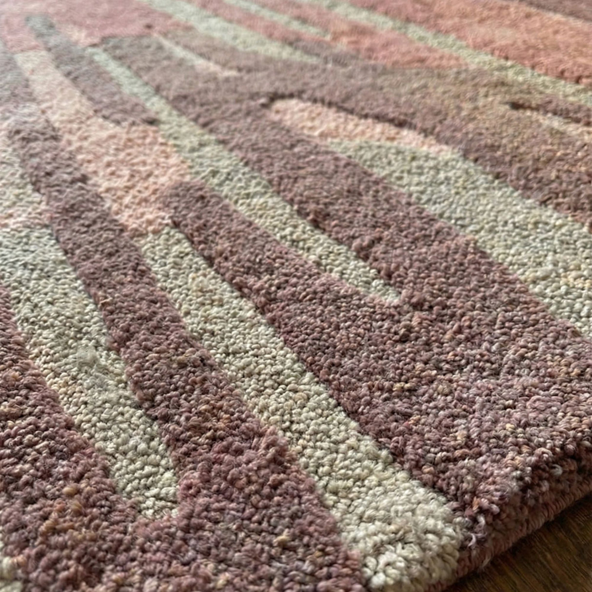 Modern wool carpet