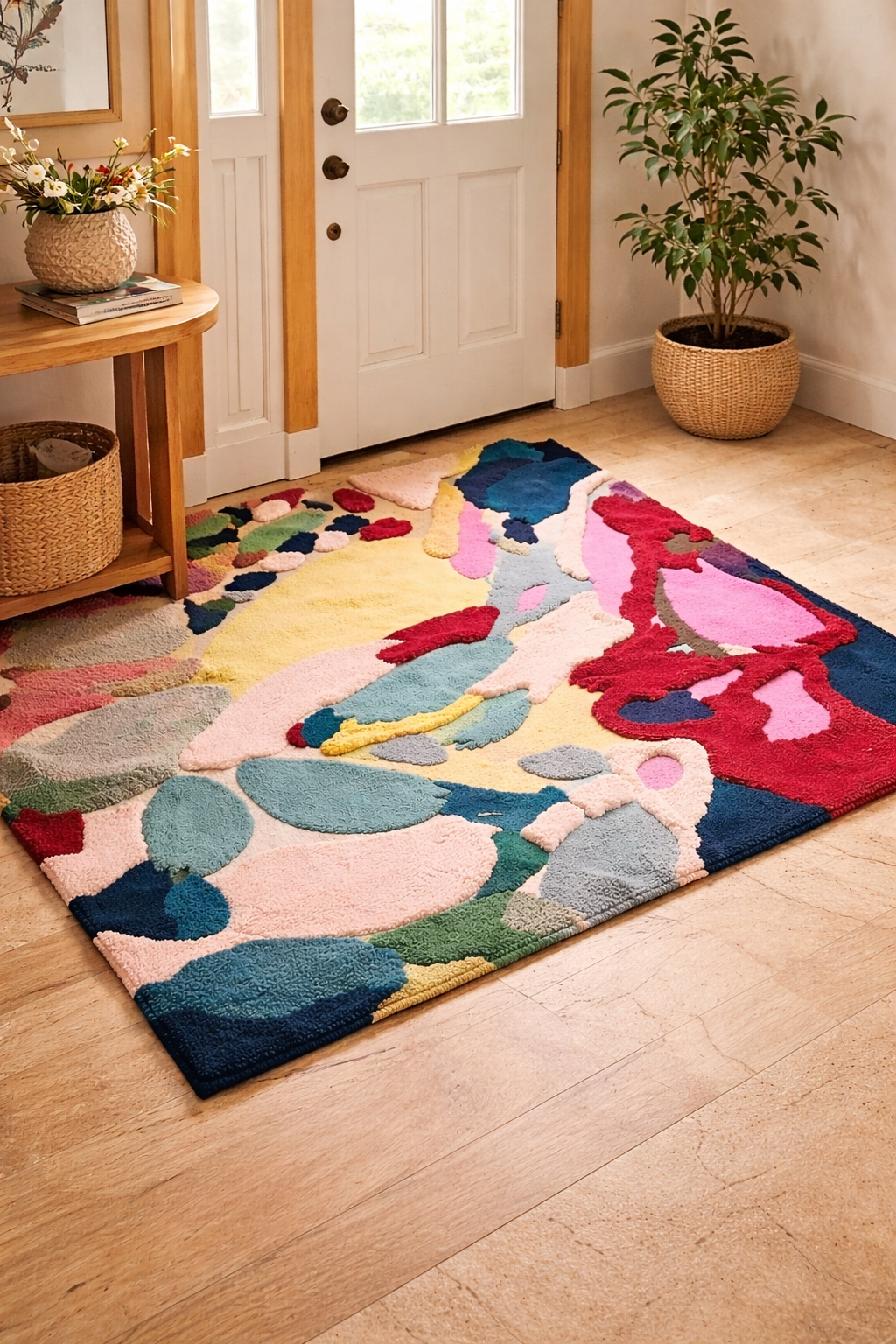 Modern wool carpet