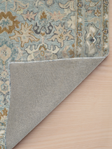 Premium wool carpet blue