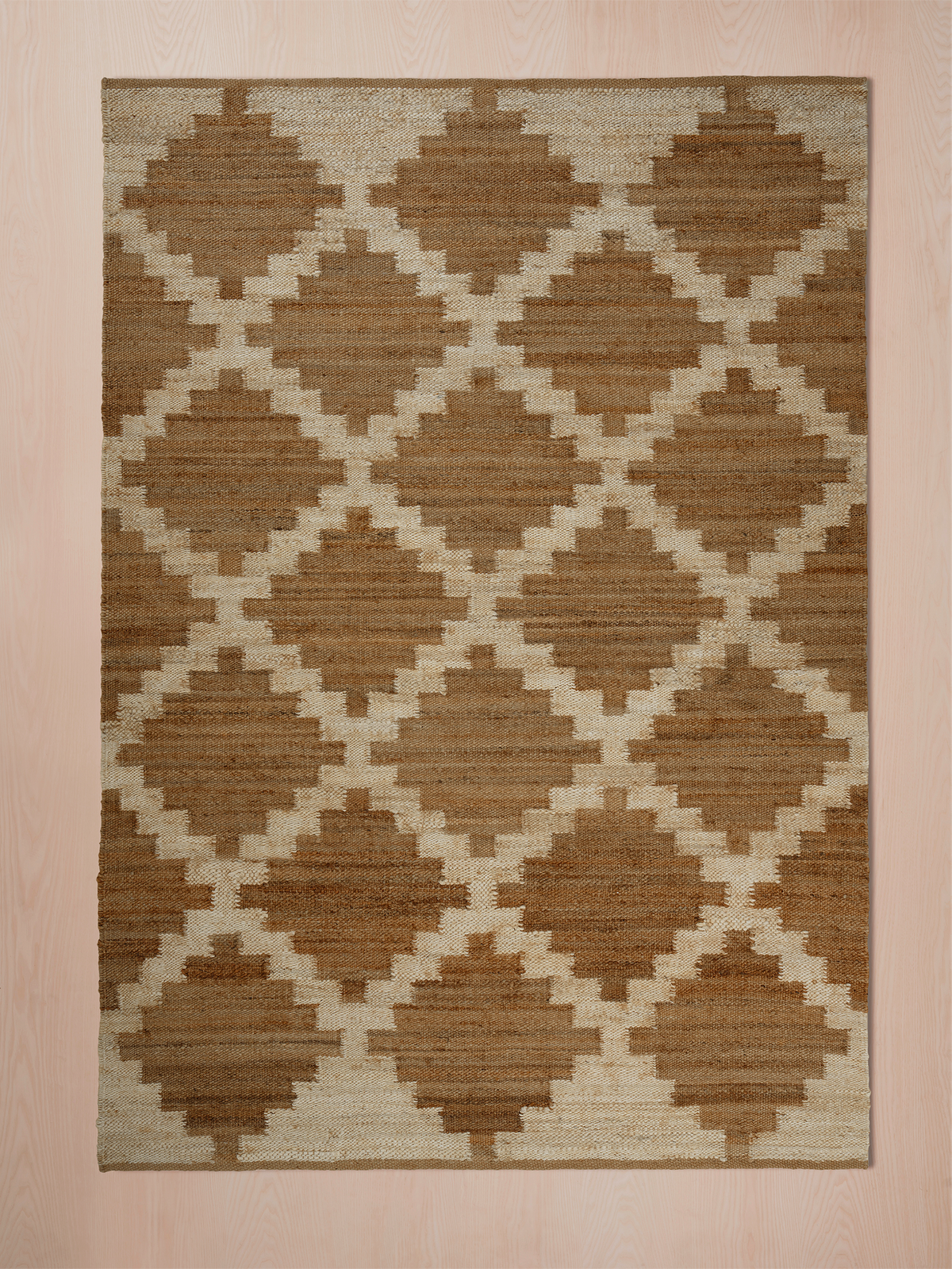 Handwoven jute rug