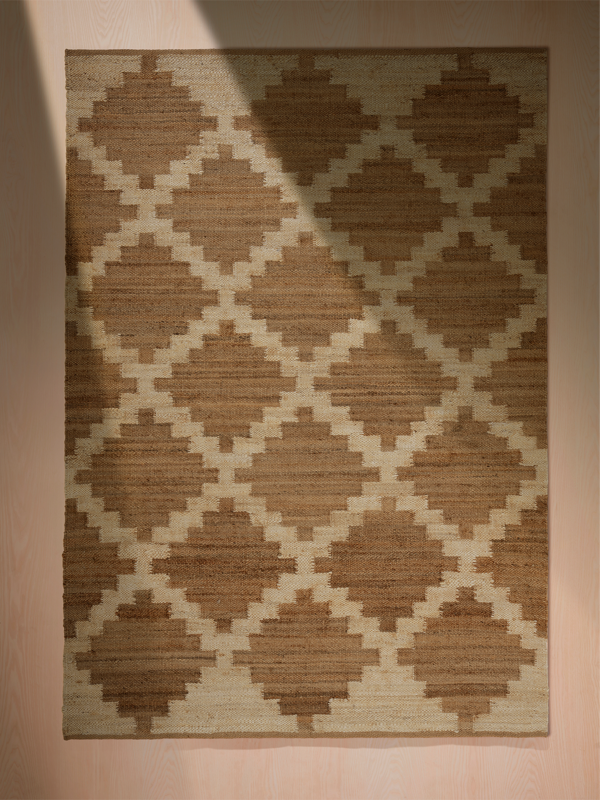 Handwoven jute rug