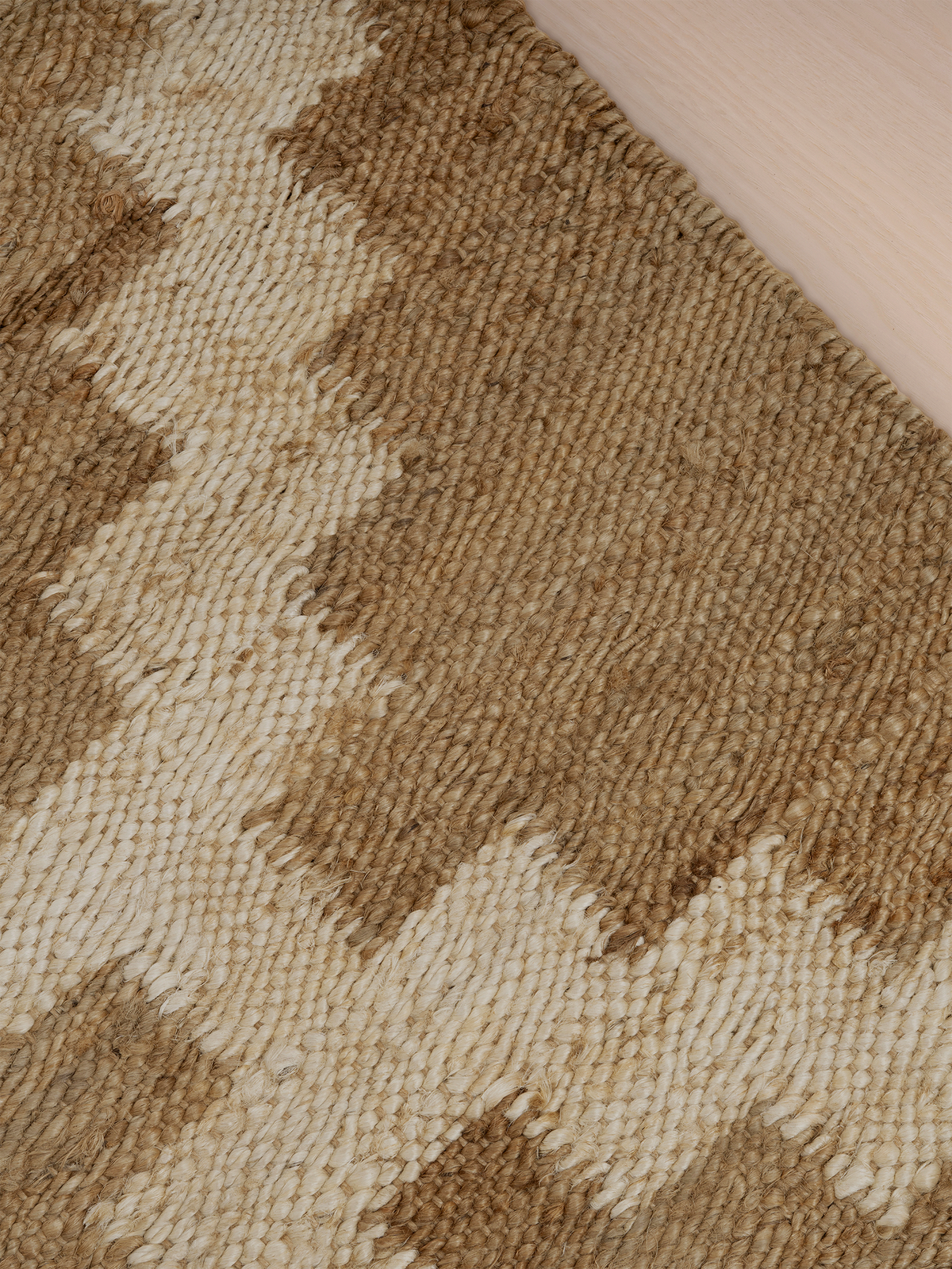 Handwoven jute rug