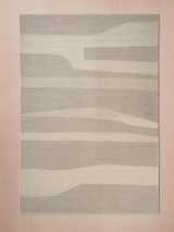 Hand-tufted wool rug, brown