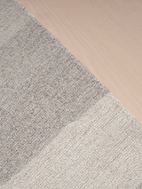 Hand-tufted wool rug, brown