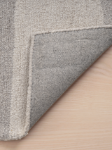 Hand-tufted wool rug, brown