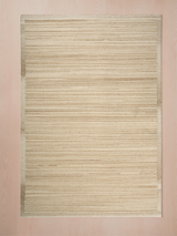 Timeless beige living room rug