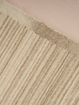 Timeless beige living room rug