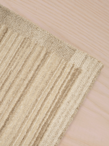 Timeless beige living room rug
