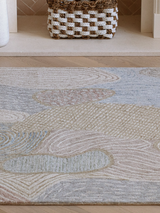 Elegant designer wool rug