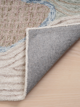 Elegant designer wool rug