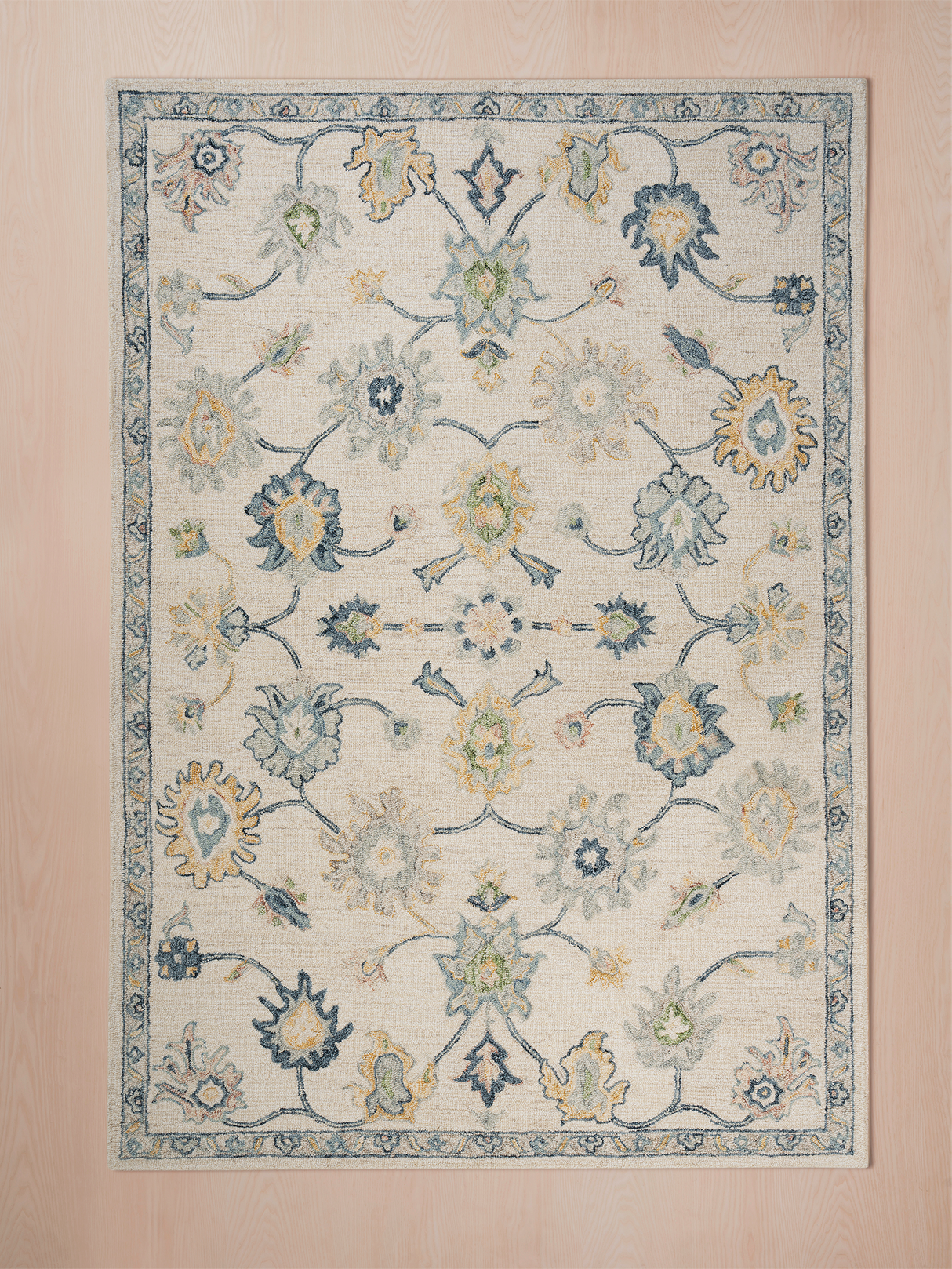 Modern Blue Living Room Rug