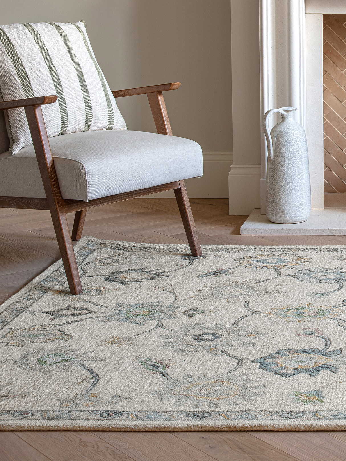 Modern Blue Living Room Rug