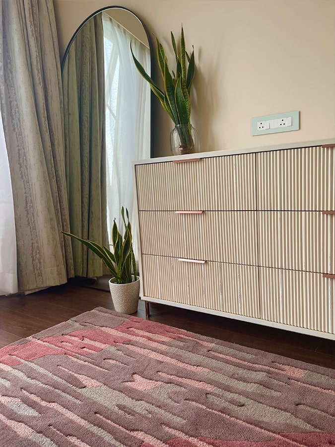 Modern wool carpet