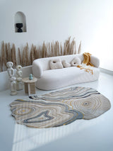 Timeless wool rug for living spaces