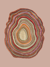 Textured wool rug made of New Zealand wool