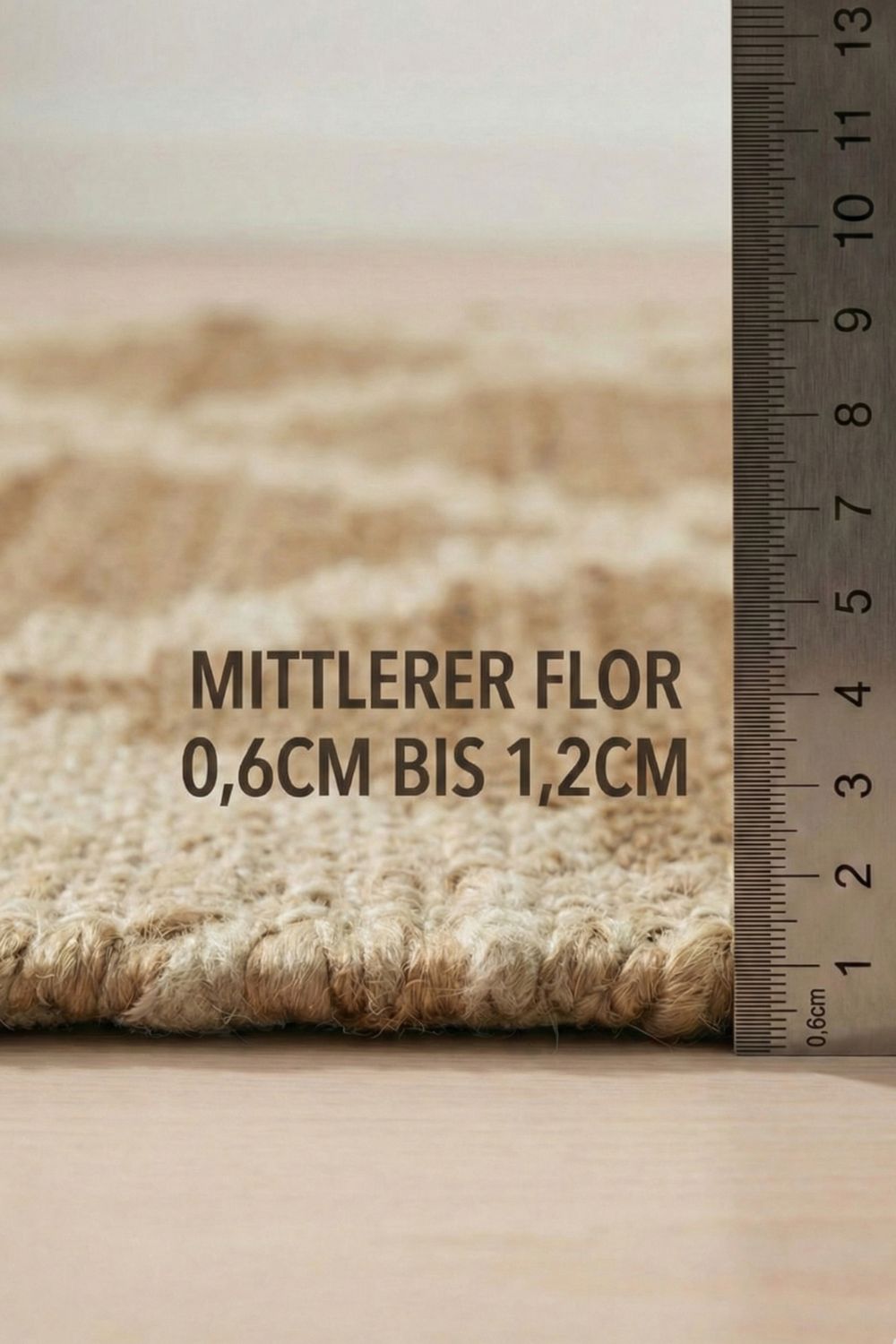 Handwoven jute rug