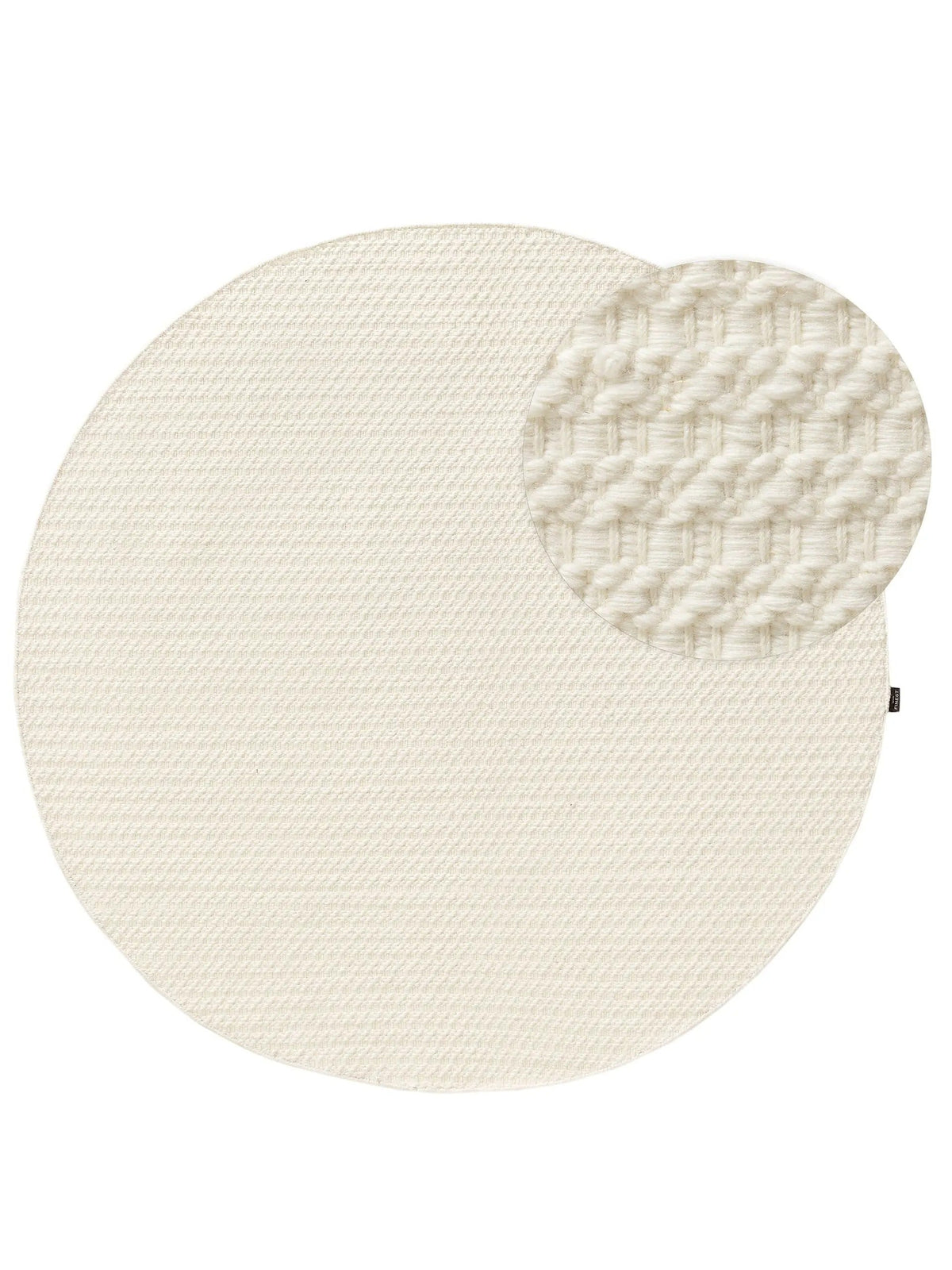 Handwoven wool rug texture