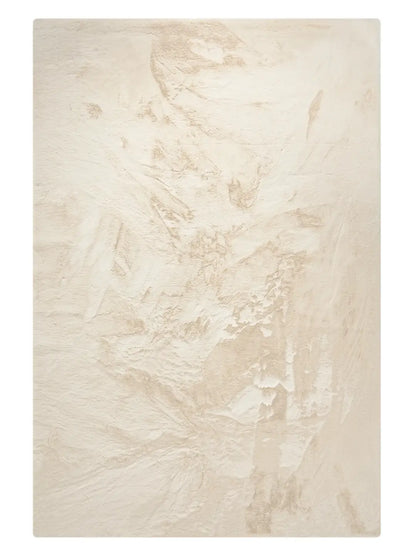 Washable faux fur rug